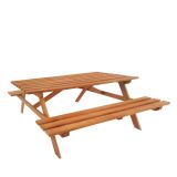  Hardhouten picknicktafel 160x150x75cm