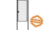 Einflügeliges Tor | Premium | Breite 100 cm | Höhe 200 cm | RAL7016 | Auslaufmodell