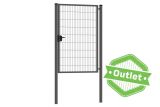 Einflügeliges Tor | Premium | Breite 120 cm | Höhe 180 cm | RAL7016 | Auslaufmodell