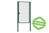 Einflügeliges Tor | Premium | Breite 120 cm | Höhe 200 cm | RAL6009 | Auslaufmodell